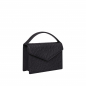 Preview: Small Handle Bag made of ostrich leather black